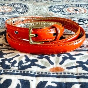 Target orange bonded leather belt
